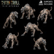 Hellhound Pack Miniature | set of 6 - Tabletop RPG & D&D miniature. Perfect for wargaming & collectors