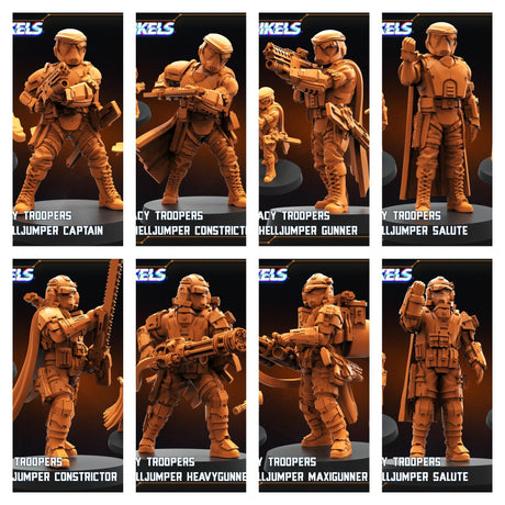 Helljumper Trooper | A - H - Tabletop RPG & D&D miniature. Perfect for wargaming & collectors