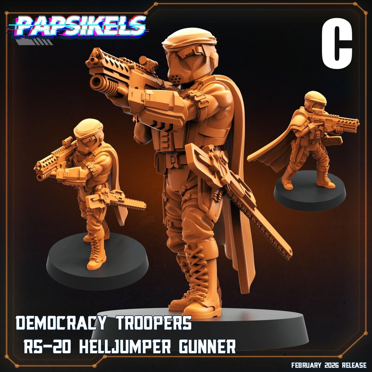 Helljumper Trooper - C - 32mm Scale