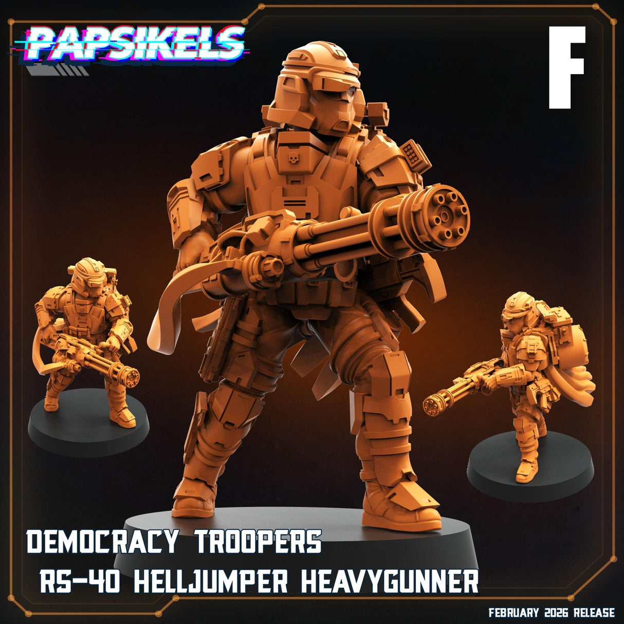 Helljumper Trooper | F - Tabletop RPG & D&D miniature. Perfect for wargaming & collectors