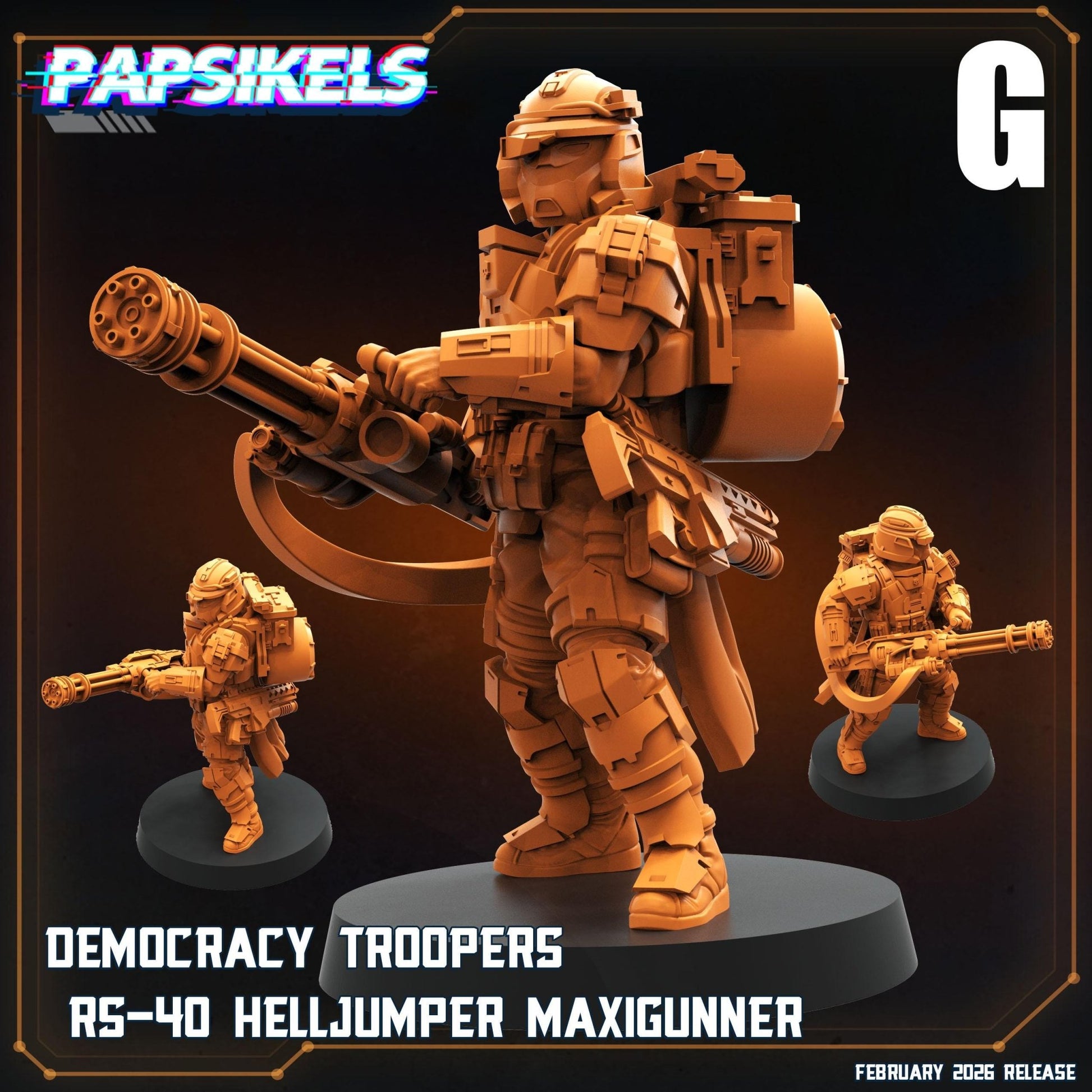 Helljumper Trooper - G - 32mm Scale