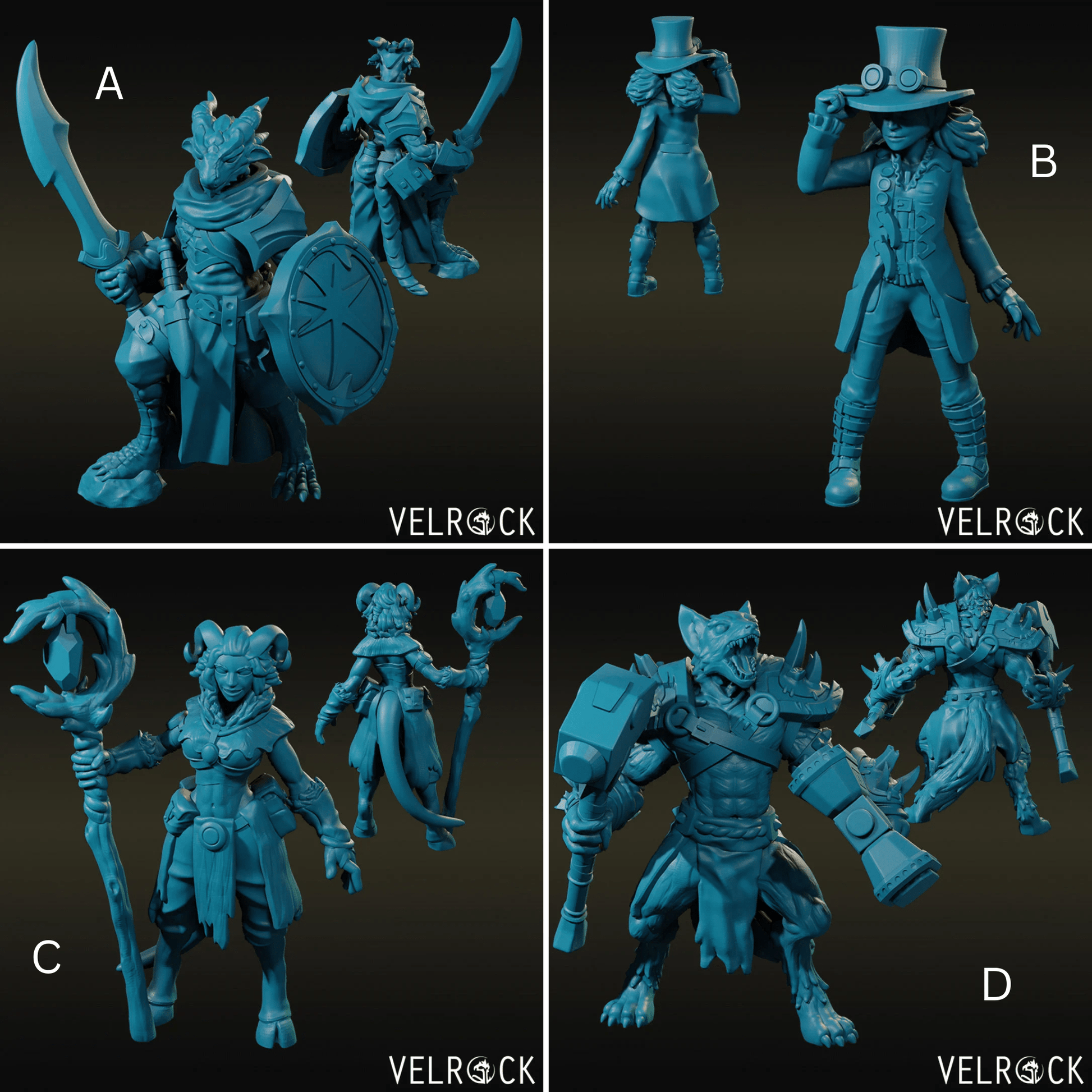 Hero Bundle Miniature - set of 4 - 28mm