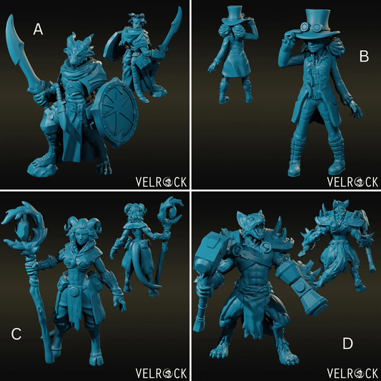 Hero Bundle Miniature - set of 4 - 28mm