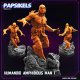 Heroic Colonial Mercs Miniature | Amphibious Man 1 - Tabletop RPG & D&D miniature. Perfect for wargaming & collectors