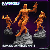 Heroic Colonial Mercs Miniature | Amphibious Man 3 - Tabletop RPG & D&D miniature. Perfect for wargaming & collectors