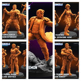 Heroic Colonial Mercs, Miniature | Full Set All Models - Tabletop RPG & D&D miniature. Perfect for wargaming & collectors