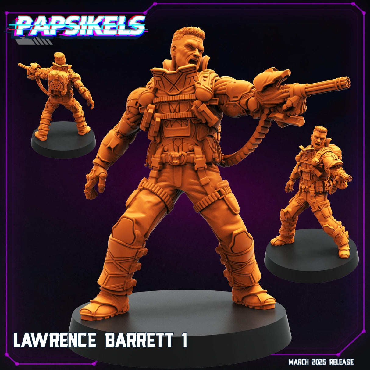 Heroic Colonial Mercs Miniature | Lawrence Barrett 1 - Tabletop RPG & D&D miniature. Perfect for wargaming & collectors