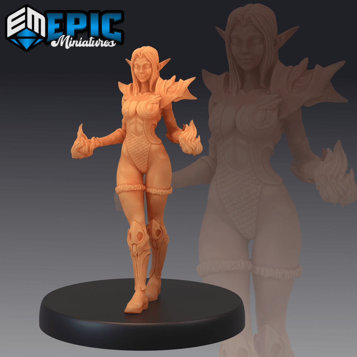 wood elf warlock Set | B - Tabletop RPG & D&D miniature. Perfect for wargaming & collectors