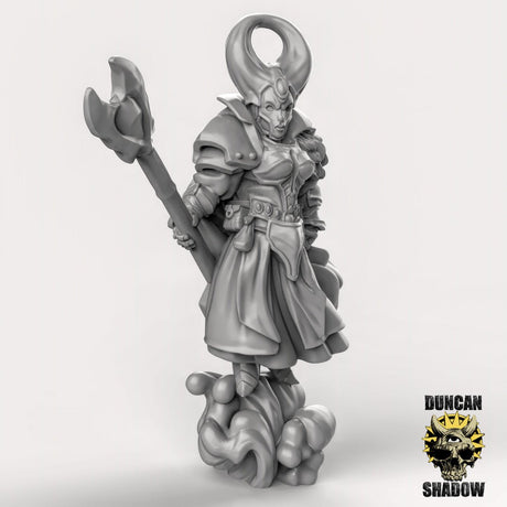 High Elf Spellcaster Miniature | B - Tabletop RPG & D&D miniature. Perfect for wargaming & collectors