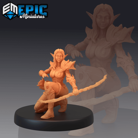 wood elf warlock Set | C - Tabletop RPG & D&D miniature. Perfect for wargaming & collectors