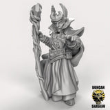 High Elf Spellcaster Miniature | C - Tabletop RPG & D&D miniature. Perfect for wargaming & collectors