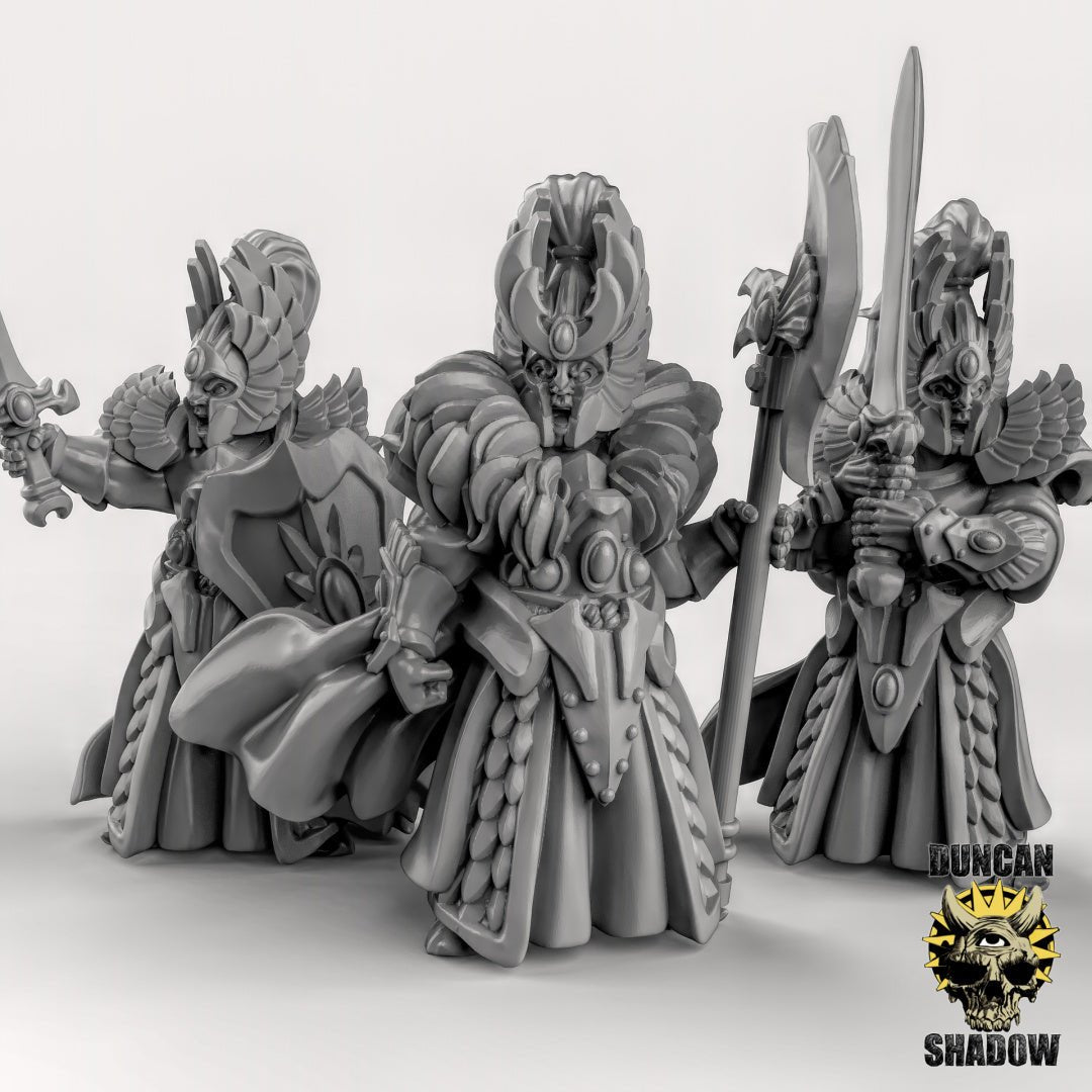 High Elf Heros Miniature | Set of 3 - Tabletop RPG & D&D miniature. Perfect for wargaming & collectors