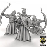 High Elf archers Miniature | Set of 3 - Tabletop RPG & D&D miniature. Perfect for wargaming & collectors
