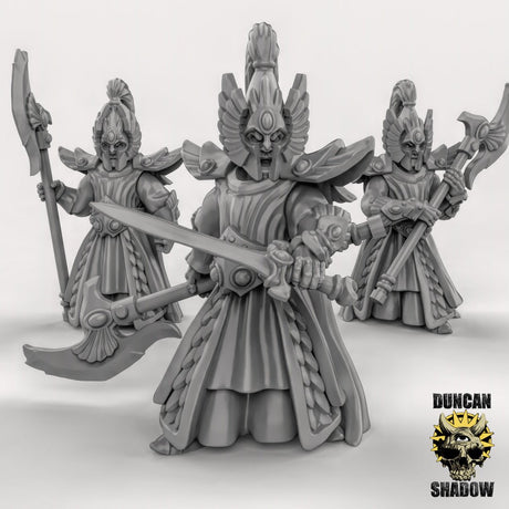 High Elf Miniature | Set of 3 - Tabletop RPG & D&D miniature. Perfect for wargaming & collectors
