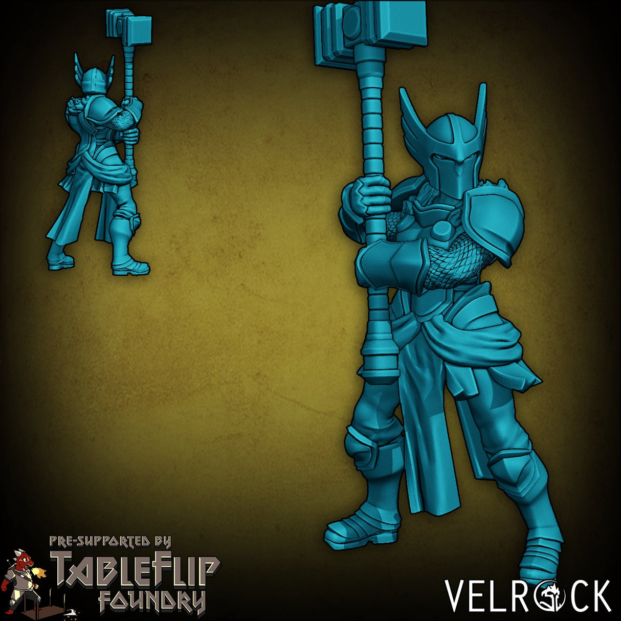 High Elf Paladins Miniature | H - Tabletop RPG & D&D miniature. Perfect for wargaming & collectors