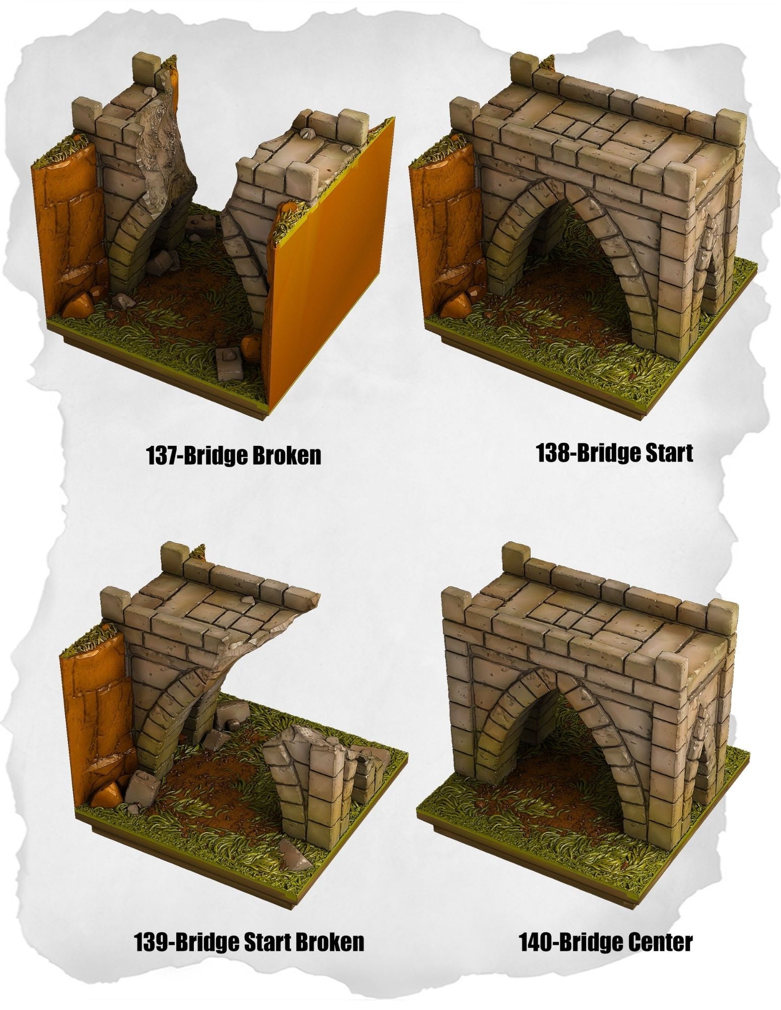 Highland Tiles Bridge Start Pack (MH 137 to MH 140) - Set of 4 - 