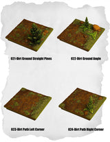 Highland Tiles Dirt Ground & Path Pack (MH 021 to MH 024) | Set of 4 - Tabletop RPG & D&D miniature. Perfect for wargaming & collectors
