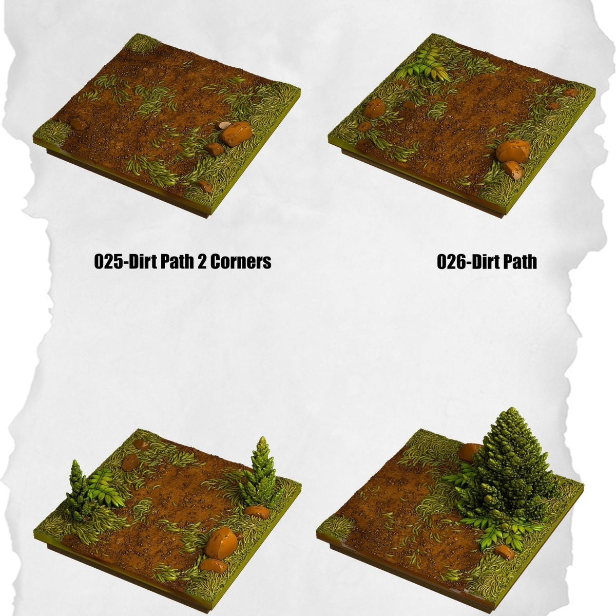 Highland Tiles Dirt Path Expansion Pack (MH 025 to MH 028) - Set of 4 ...