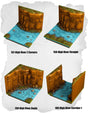 Highland Tiles High River Pack (MH 157 to MH 160) | Set of 4 - Tabletop RPG & D&D miniature. Perfect for wargaming & collectors