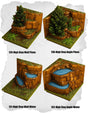 Highland Tiles High Step Pines & Water Pack (MH 129 to MH 132) | Set of 4 - Tabletop RPG & D&D miniature. Perfect for wargaming & collectors