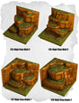 Highland Tiles High Step Wall & Angle Pack (MH 125 to MH 128) | Set of 4 - Tabletop RPG & D&D miniature. Perfect for wargaming & collectors
