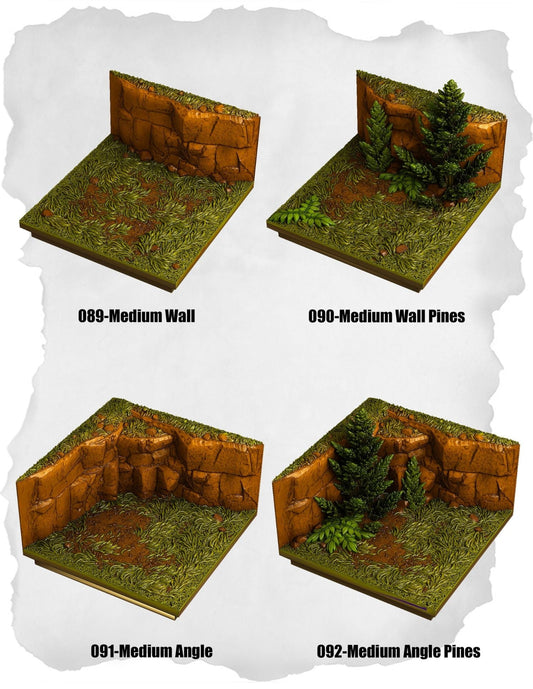 Highland Tiles Medium Wall Pack (MH 089 to MH 092) - Set of 4 - 