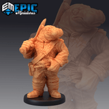 Hippo Folk Miniature | A - Tabletop RPG & D&D miniature. Perfect for wargaming & collectors
