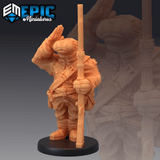 Hippo Folk Miniature | B - Tabletop RPG & D&D miniature. Perfect for wargaming & collectors
