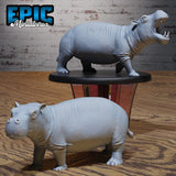 Hippo Miniature | Set of 2 - Tabletop RPG & D&D miniature. Perfect for wargaming & collectors