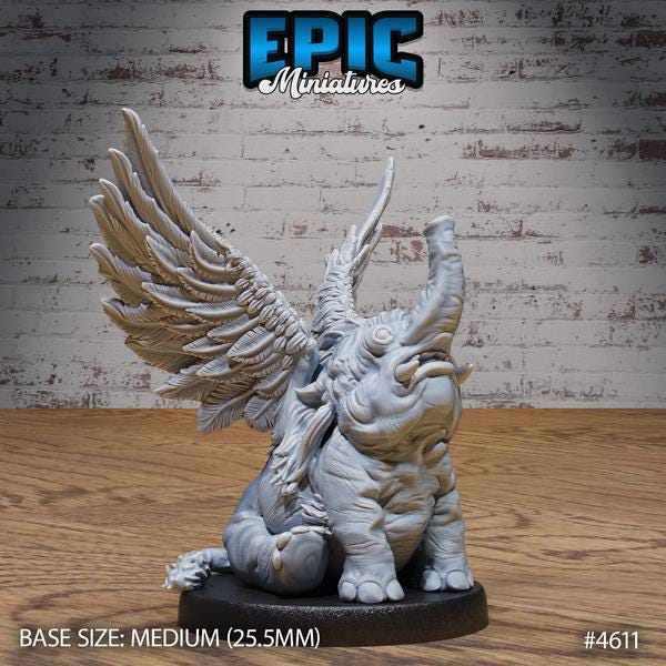 Holyphant Miniature | 4611 - Tabletop RPG & D&D miniature. Perfect for wargaming & collectors