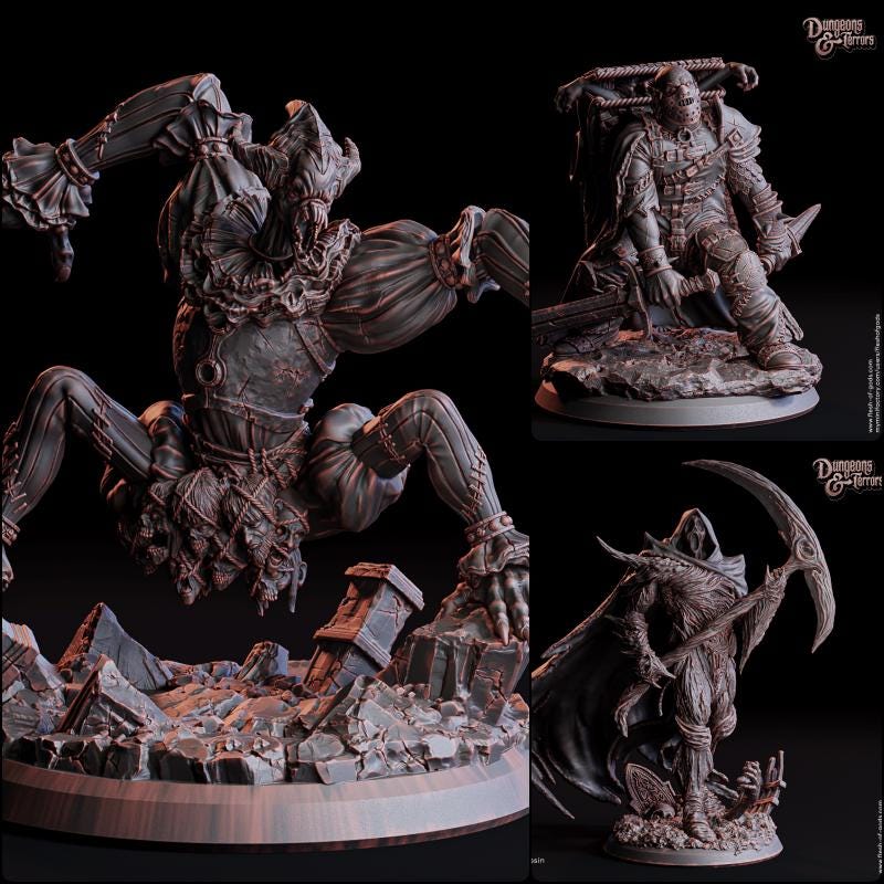 Horror undead Encounter Miniature | Full Set All Models - Tabletop RPG & D&D miniature. Perfect for wargaming & collectors