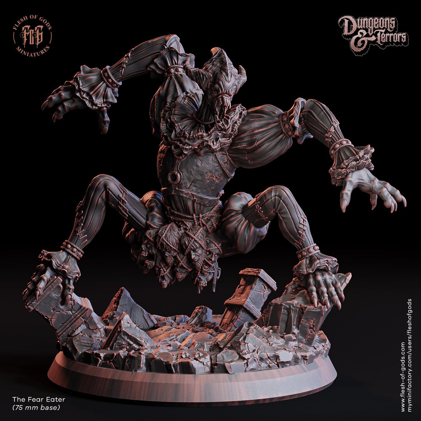 Horror undead Encounter Miniature - The Fear Eater - 32mm