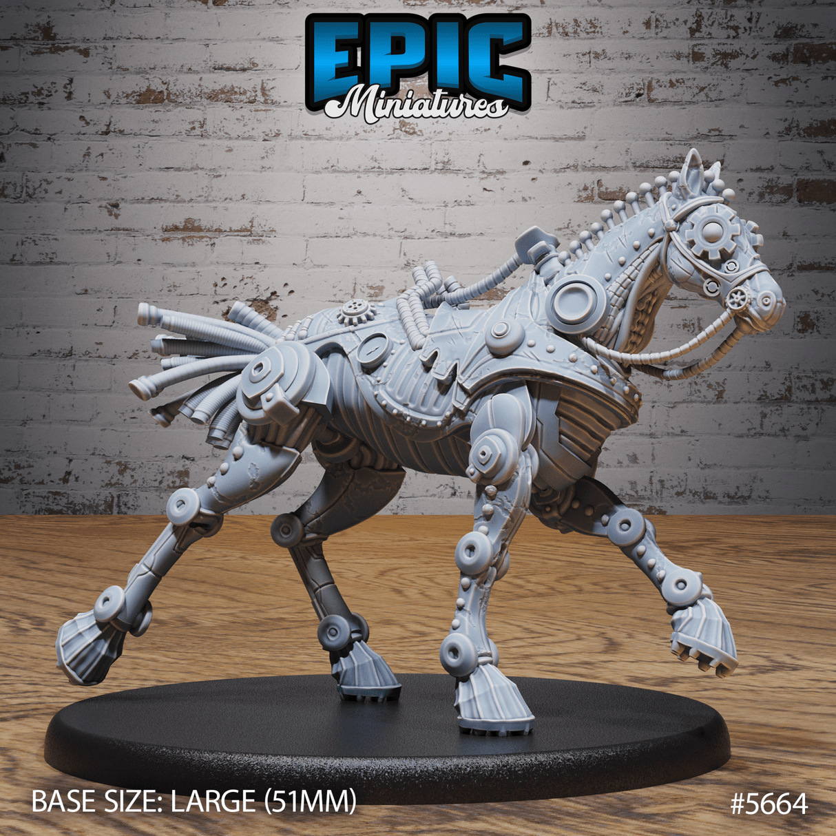 Horse Construct Miniature | C - Tabletop RPG & D&D miniature. Perfect for wargaming & collectors
