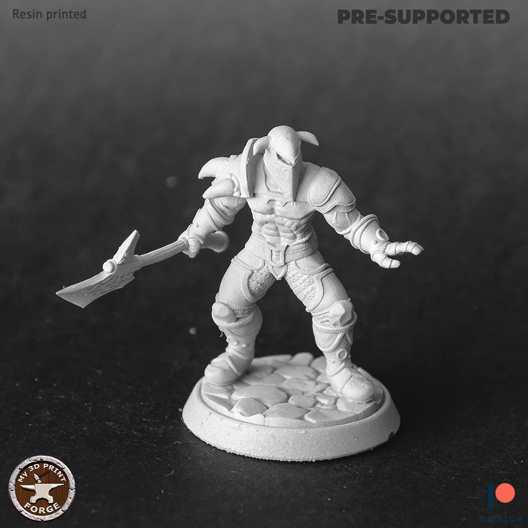 Human Bandit Leader Miniature | A - Tabletop RPG & D&D miniature. Perfect for wargaming & collectors