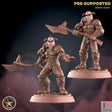 Human Bandit Leader Miniature | Set of 2 - Tabletop RPG & D&D miniature. Perfect for wargaming & collectors