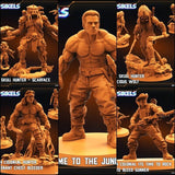 Human Colonial Alien Hunters Miniature | Full Set All Models - Tabletop RPG & D&D miniature. Perfect for wargaming & collectors