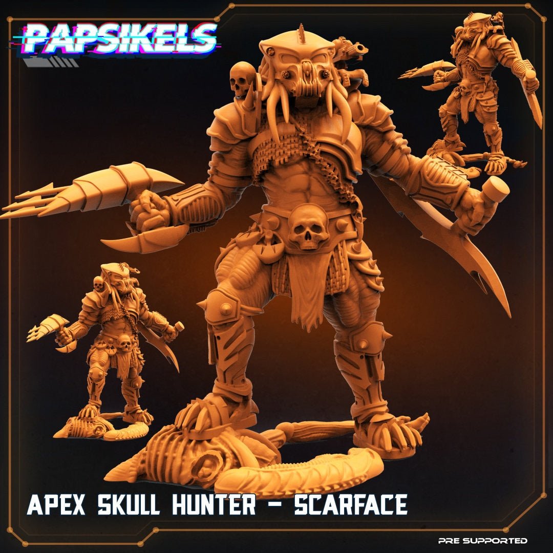 Human Colonial Alien Hunters Miniature | Skull Hunter 1 - Tabletop RPG & D&D miniature. Perfect for wargaming & collectors