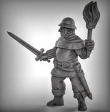 Human Guard nightwatch set | A - Tabletop RPG & D&D miniature. Perfect for wargaming & collectors