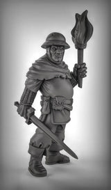 Human Guard nightwatch set | B - Tabletop RPG & D&D miniature. Perfect for wargaming & collectors