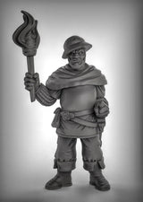 Human Guard nightwatch set | C - Tabletop RPG & D&D miniature. Perfect for wargaming & collectors