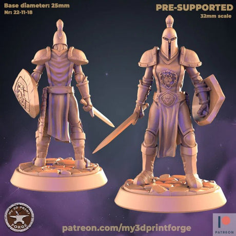 Human Guard Miniature – Town Watch Set 1 | D - Tabletop RPG & D&D miniature. Perfect for wargaming & collectors