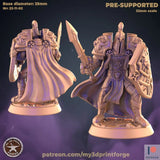 Human Guard Miniature – Town Watch Set 1 | F - Tabletop RPG & D&D miniature. Perfect for wargaming & collectors