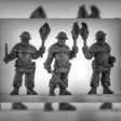 Human Guard nightwatch set | Set of 3 - Tabletop RPG & D&D miniature. Perfect for wargaming & collectors