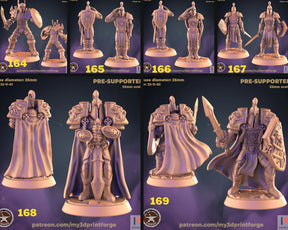 Human Guard Miniature – Town Watch Set 1 | Set of 6 - Tabletop RPG & D&D miniature. Perfect for wargaming & collectors