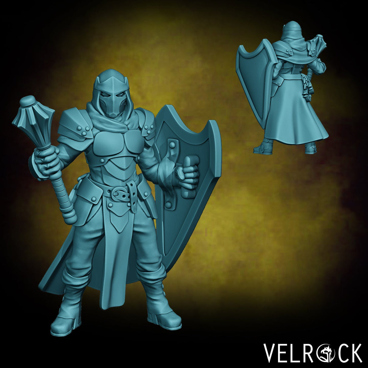 Human Hunter Miniature | B - Tabletop RPG & D&D miniature. Perfect for wargaming & collectors
