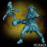 Human Hunter Miniature | F - Tabletop RPG & D&D miniature. Perfect for wargaming & collectors