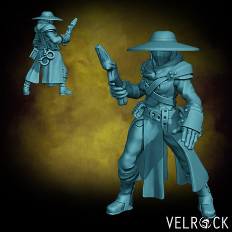 Human Hunter Miniature | G - Tabletop RPG & D&D miniature. Perfect for wargaming & collectors