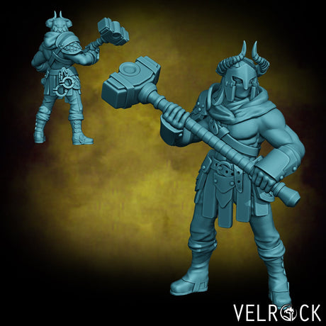 Human Hunter Miniature | H - Tabletop RPG & D&D miniature. Perfect for wargaming & collectors
