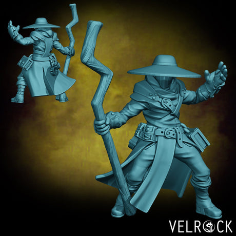 Human Hunter Miniature | J - Tabletop RPG & D&D miniature. Perfect for wargaming & collectors