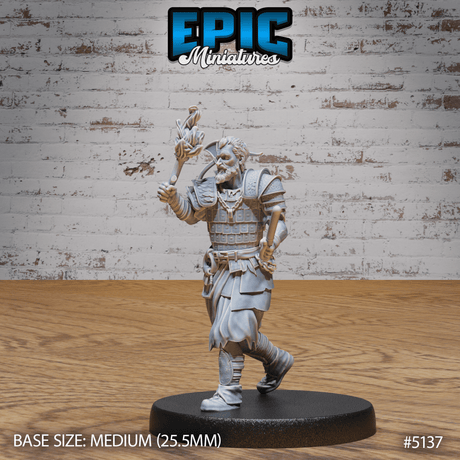 Human Jailer Miniature | C - Tabletop RPG & D&D miniature. Perfect for wargaming & collectors
